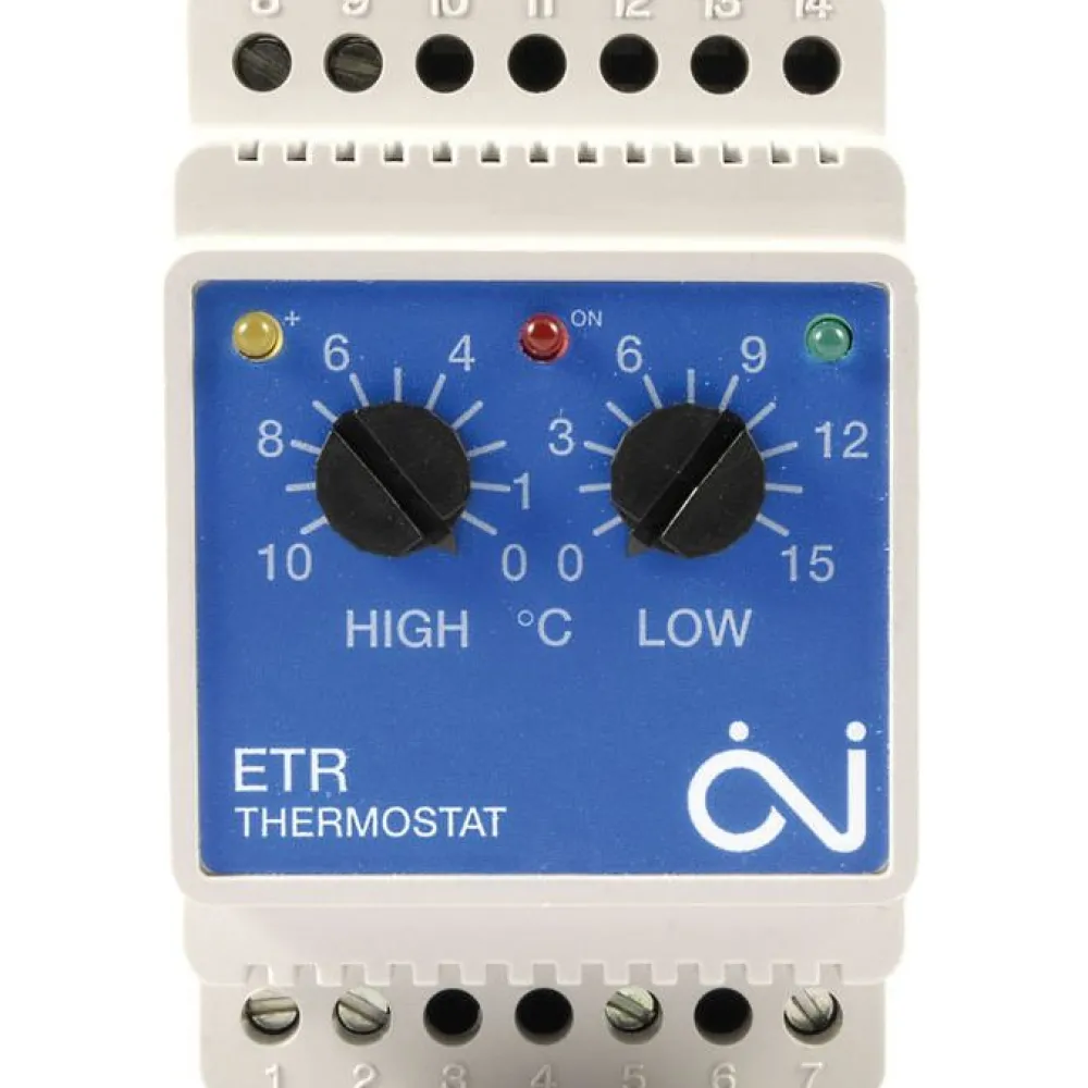 New Kaksoistermostaatti ETR/F-1447A DIN-kisko 16A Sulanapitotermostaatit