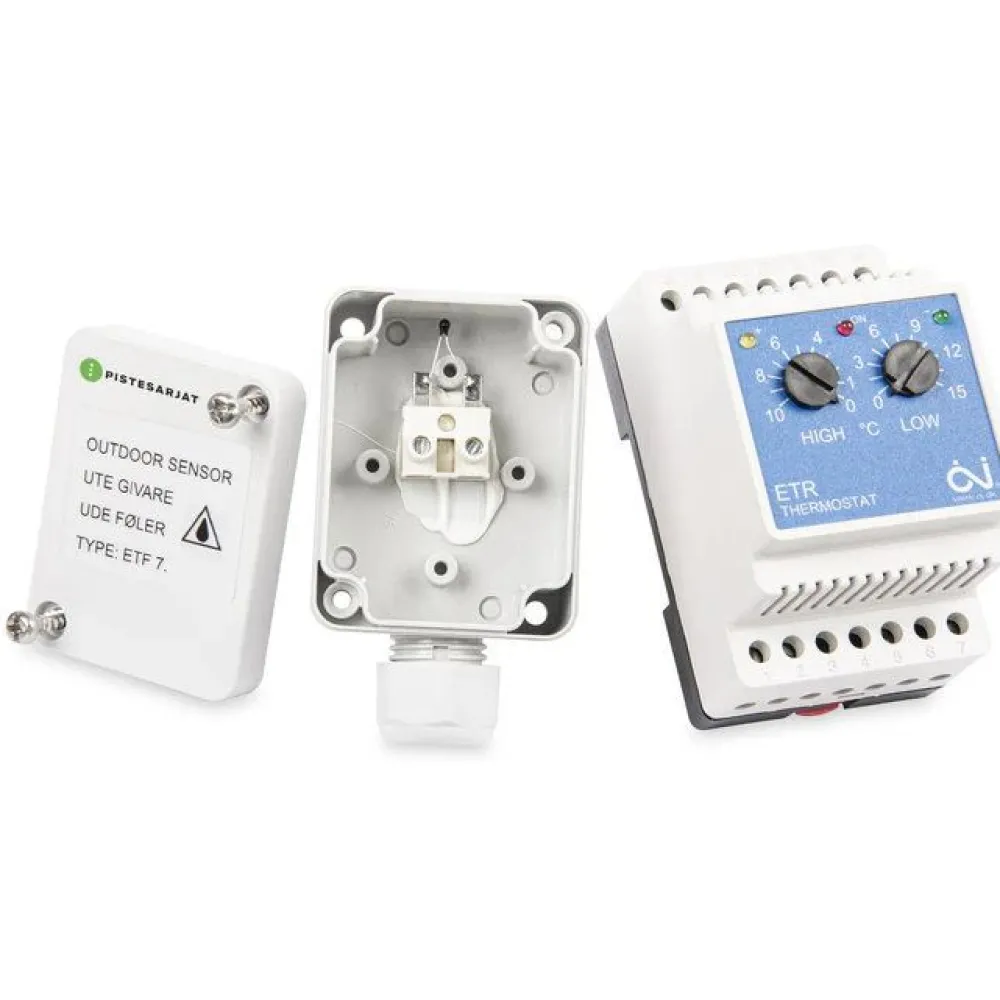 New Kaksoistermostaatti ETR/F-1447A DIN-kisko 16A Sulanapitotermostaatit