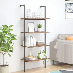 Kalteva hylly, 64x34x120-185cm, eri kokoja ja värejä*FinePRICE Discount