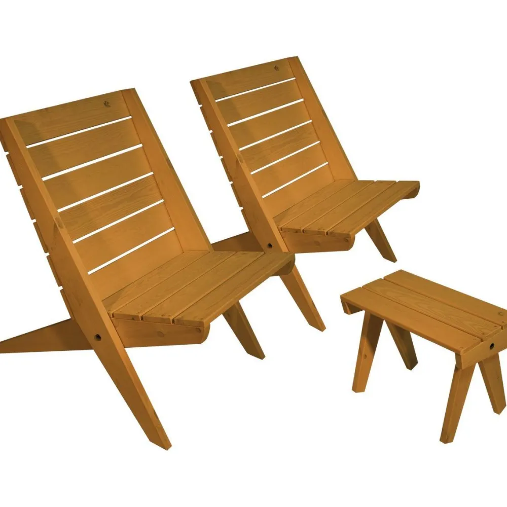 Kalusteryhmä Granny, 2 tuolia + pöytä, mänty*EcoFurn New