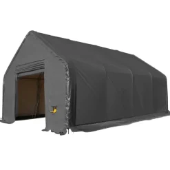 New Kalustohalli Premium, 9.15x24.4x6.1m, 900g pvc, harmaa Pressutallit