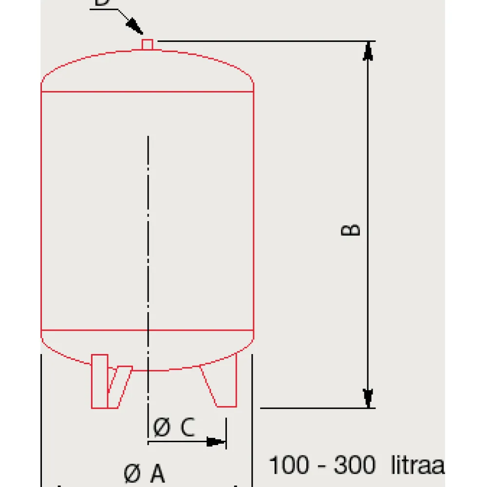 Kalvopaisunta-astia 300l 1,5/6 bar*Altech Best