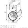 Kanavalämmitin NK 200-1.2-1 U, 200 mm/1.2 kW, integroitu termostaatti*Airsec
