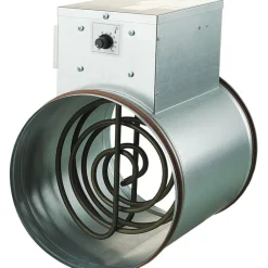 Kanavalämmitin NK 125-1.2-1 U, 125 mm/1.2 kW, integroitu termostaatti*Airsec Discount