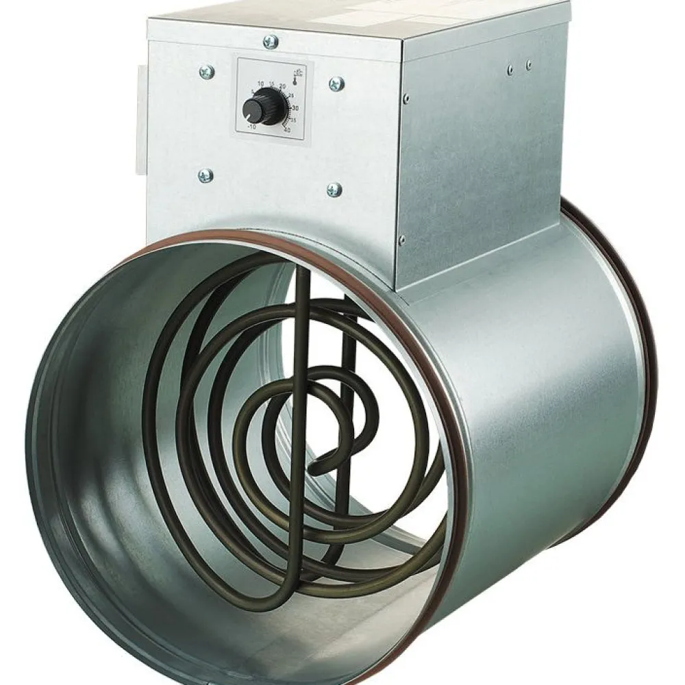 Kanavalämmitin NK 160-1.2-1 U, 160 mm/1.2 kW, integroitu termostaatti Ilmanvaihtokoneet, Lto