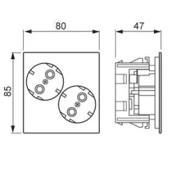 Kanavapistorasia ProDuct - 2S/16A/IP20 UPJ valkoinen*ABB Sale