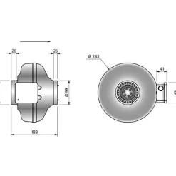 Kanavapuhallin CK 100 A, IV-kanavan halkaisija 100 mm*Östberg Best
