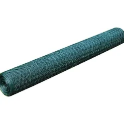 Clearance Kanaverkko galvanoitu PVC pinnoitteella silmäkoko 25mm 25x0.75m vihreä Eläinverkot