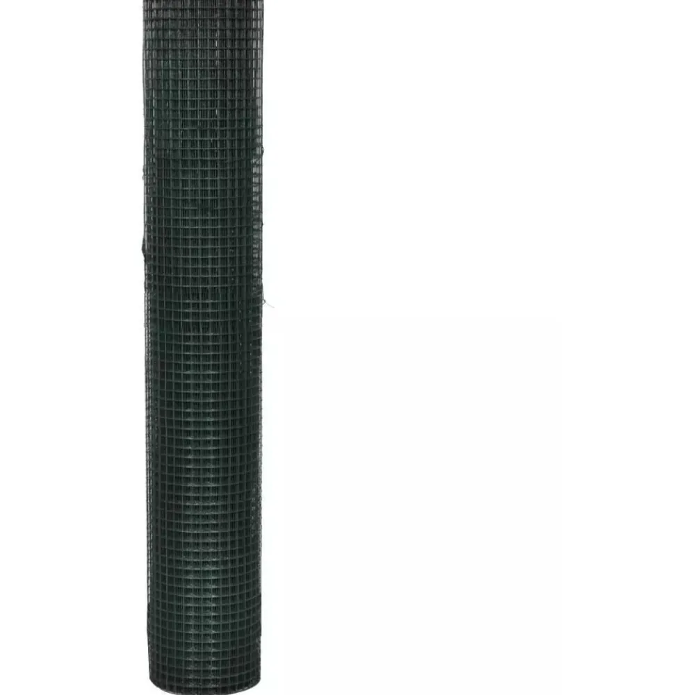 Kanaverkko 12x12mm galvanoitu PVC pinnoitteella 10x1m vihreä*FinePRICE New