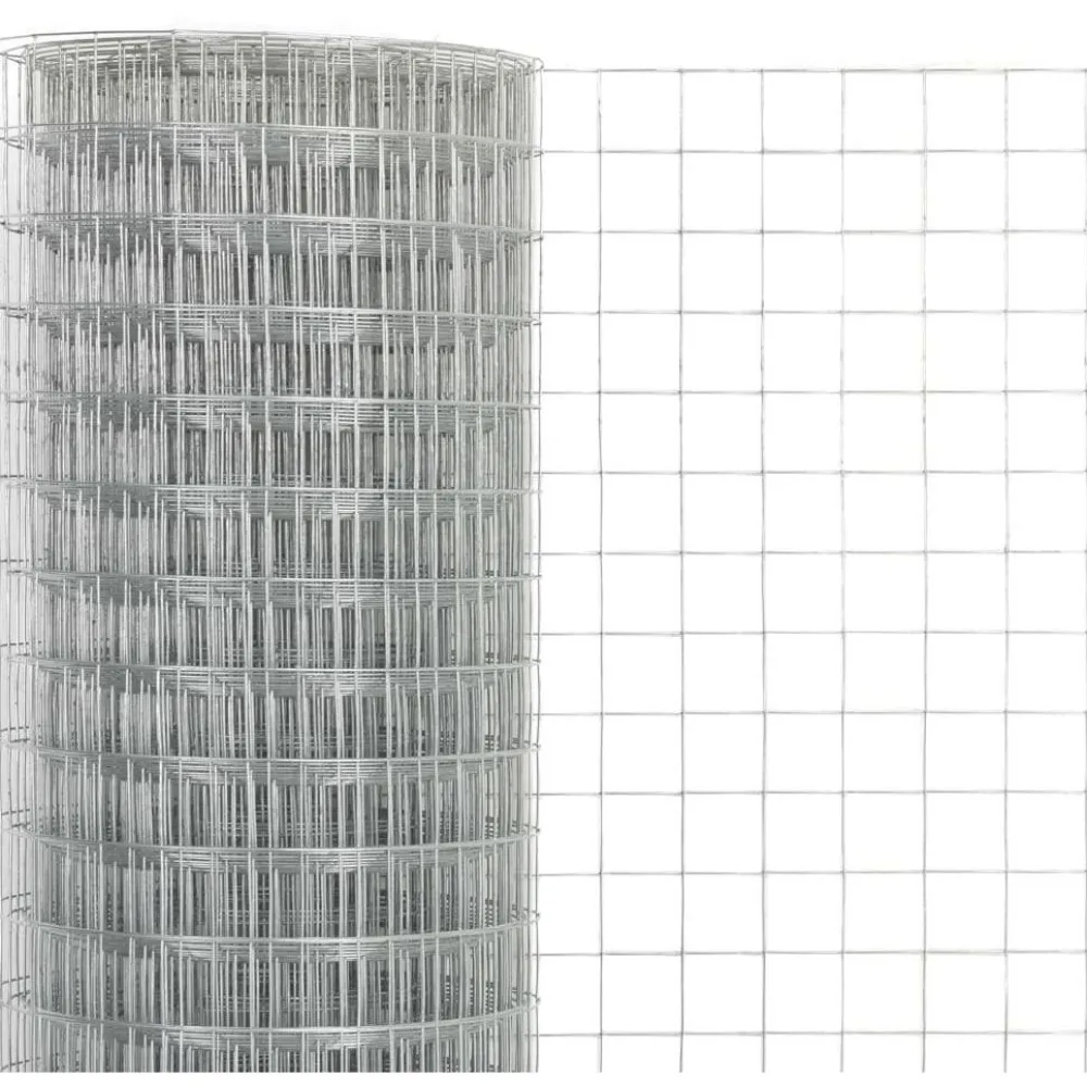 Sale Kanaverkko 19x19mm galvanoitu teräs 10x0.5m hopea Eläinverkot