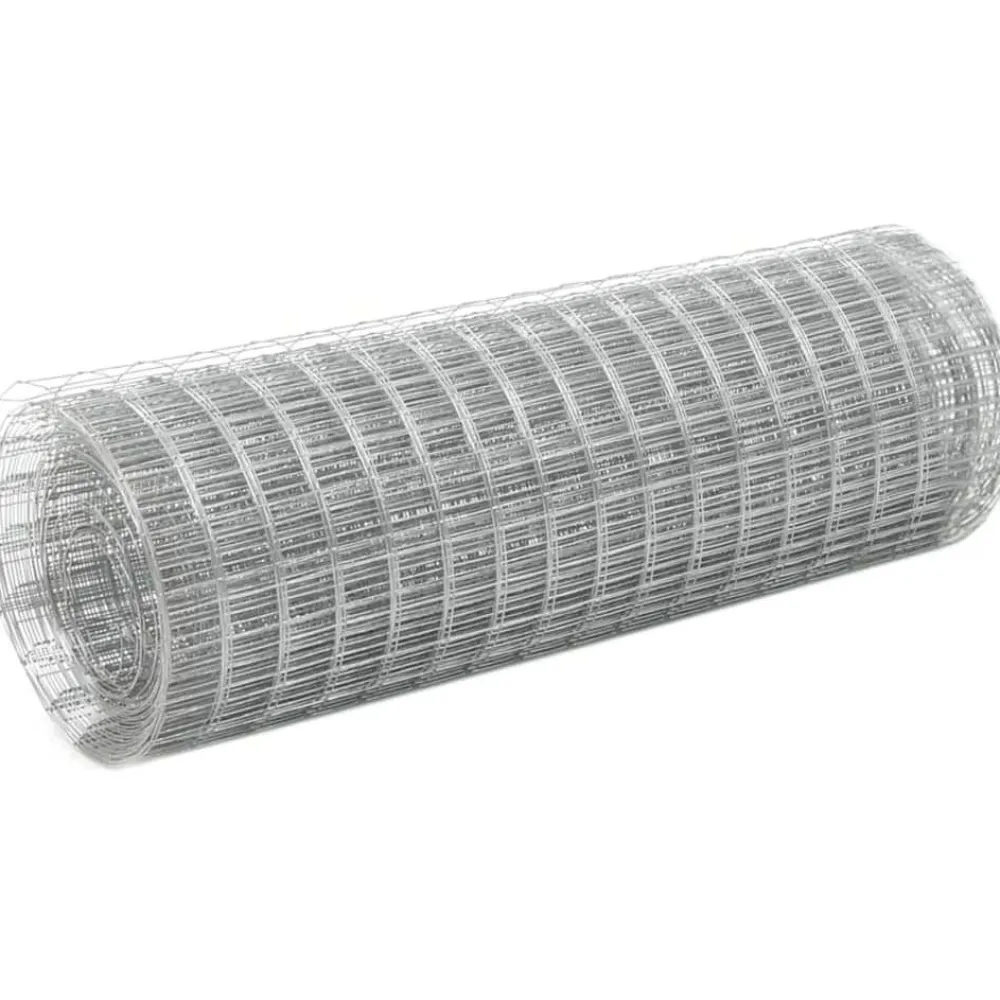 Sale Kanaverkko 19x19mm galvanoitu teräs 10x0.5m hopea Eläinverkot