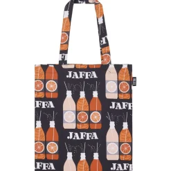 Kangaskassi Jaffa, 36x42cm, harmaa/oranssi*Vallila New