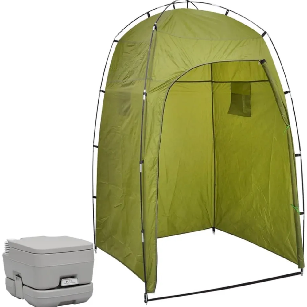 Sale Kannettava retkeily-WC teltalla 10 + 10 l eri värejä Matka-Wc