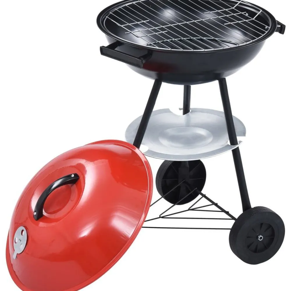 Kannettava xxl hiiligrilli pyörillä 44 cm*FinePRICE Hot
