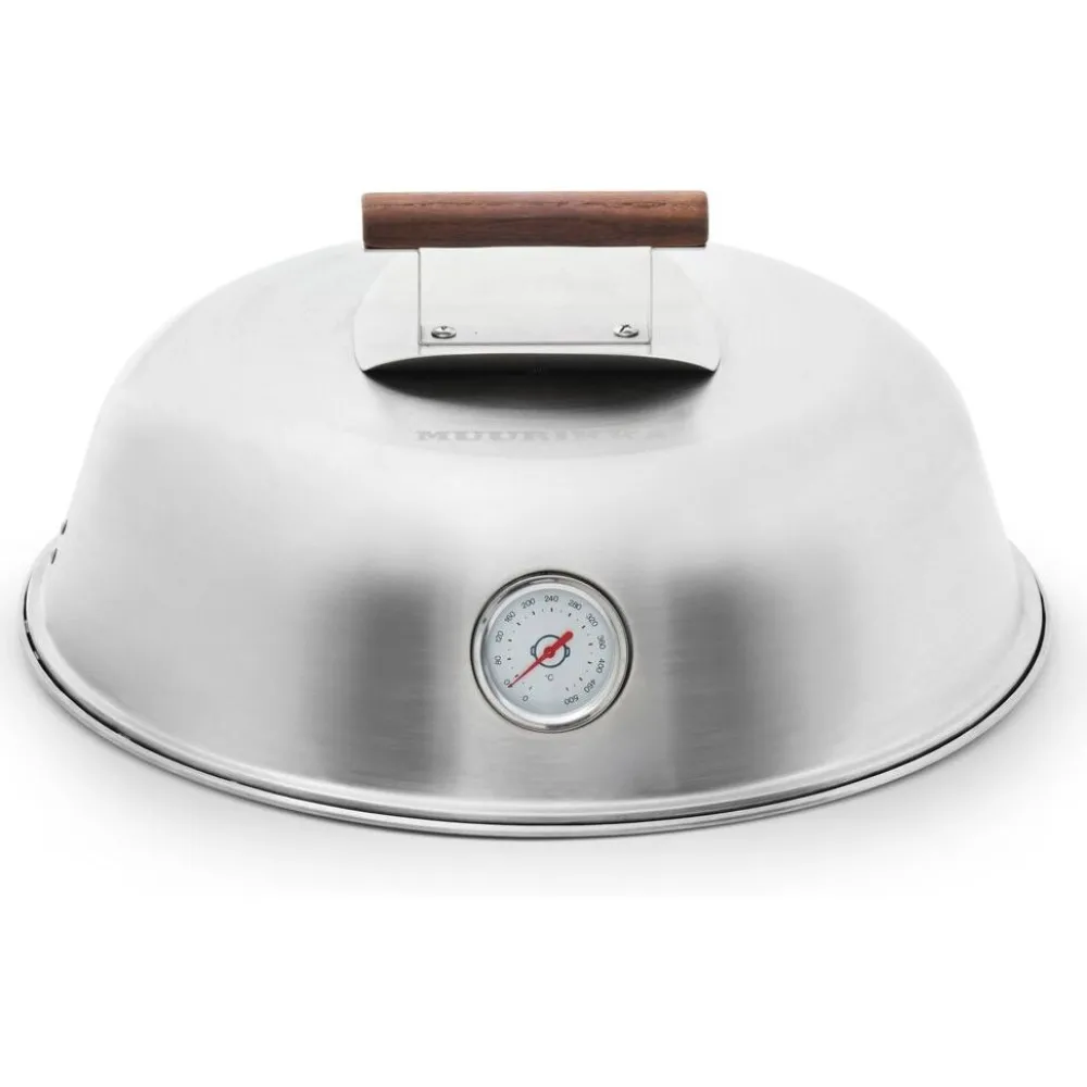 Discount Kansi lämpömittarilla Ø58cm Grillaustarvikkeet