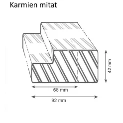 Clearance Karmi maalattu Advance 613 tiivistetty 7-10x21 92 mm Sisäovet