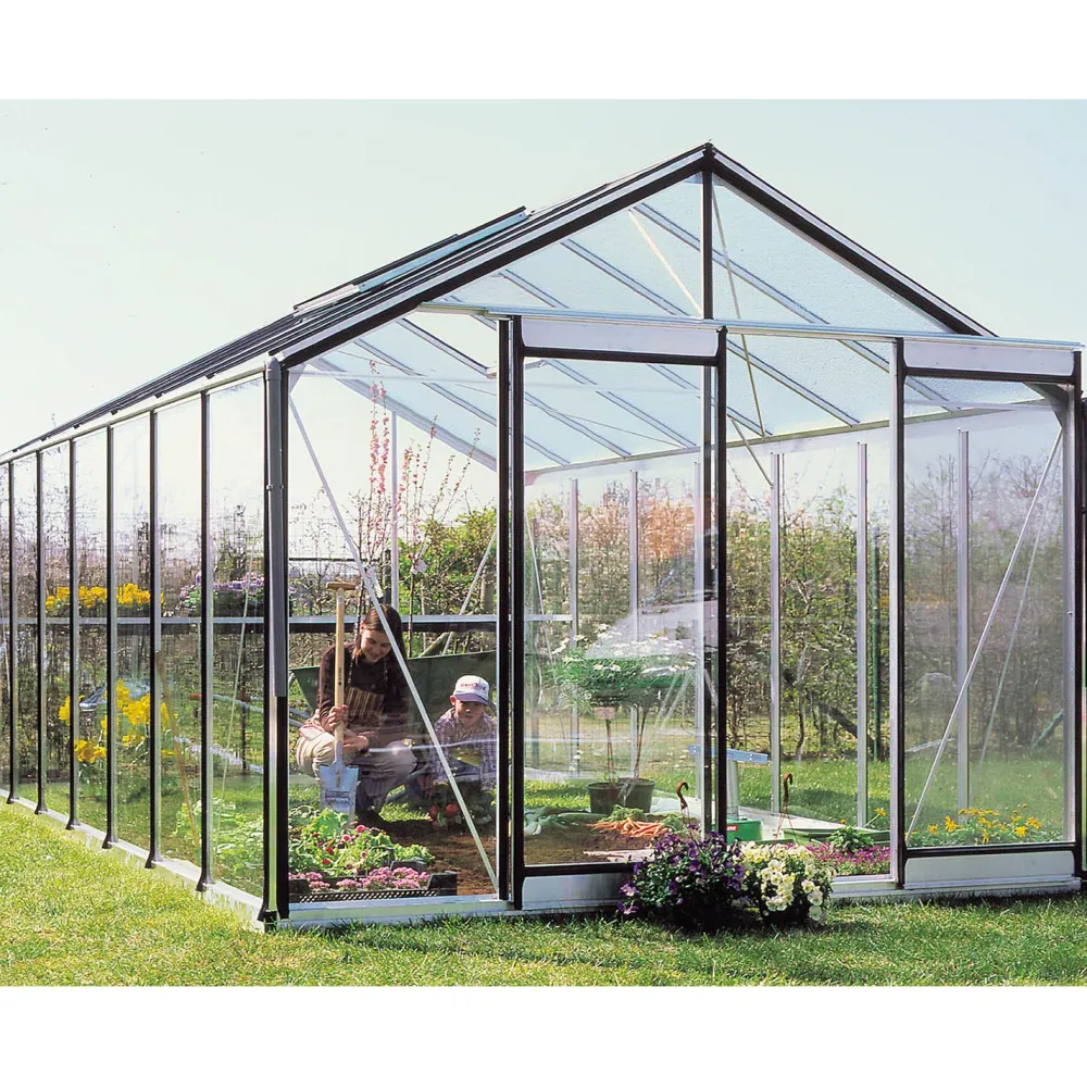 Kasvihuone Prestige 15,9 m² turvalasi/alumiini + sokkeli*ACD Clearance