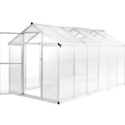 Kasvihuone alumiini 362x190x195 cm 13,41 m³*FinePRICE New