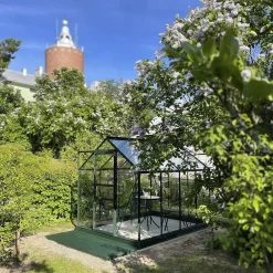 Clearance Kasvihuone Popular 5,0 m² lasi/vihreä Kasvihuoneet Lasilla|Kasvihuoneet Kennolevyllä