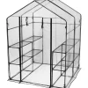 Outlet Kasvihuone XL 143x143x195cm muovi Kasvihuoneet Muovilla