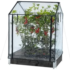 Clearance Kasvihuone lavakaulukselle 115x76x110/130 cm Kasvihuoneet Muovilla|Minikasvihuoneet