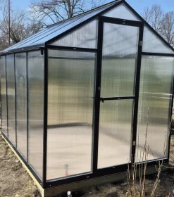 Best Kasvihuone Garden 7.1m² sokkelilla musta Kasvihuoneet Kennolevyllä