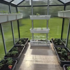 Best Kasvihuone Garden 7.1m² sokkelilla musta Kasvihuoneet Kennolevyllä