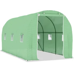 Best Kasvihuone 9m² 4,5x2x2 m Kasvihuoneet Muovilla