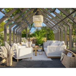 Kasvihuone Emilia 13,8 m2, turvalasi, puurunko, harmaa RAL7012*Palmako Online