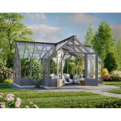 Kasvihuone Emilia 19,1 m2, turvalasi, puurunko*Palmako New