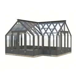 Kasvihuone Emilia 19,1 m2, turvalasi, puurunko*Palmako New