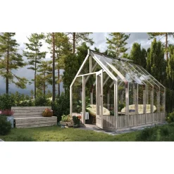 Kasvihuone Emilia 8,2 m2, turvalasi, puurunko*Palmako Best