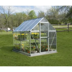 Kasvihuone Hybrid 4,6 m² 6x8 ft hopea*Palram-Canopia Sale