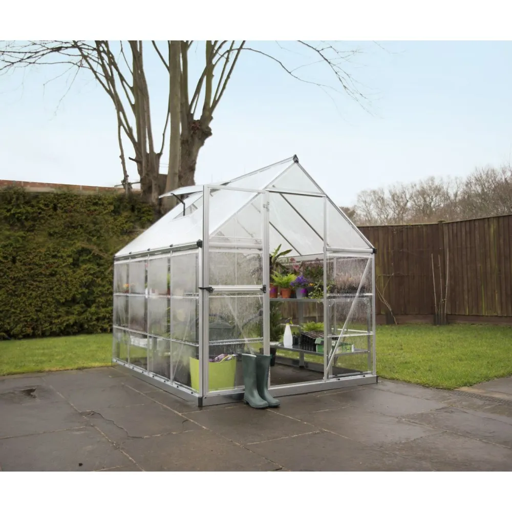 Kasvihuone Hybrid 4,6 m² 6x8 ft hopea*Palram-Canopia Sale