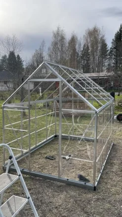 Kasvihuone Hybrid 4,6 m² 6x8 ft hopea*Palram-Canopia Sale