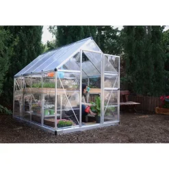 Kasvihuone Hybrid 4,6 m² 6x8 ft hopea*Palram-Canopia Sale
