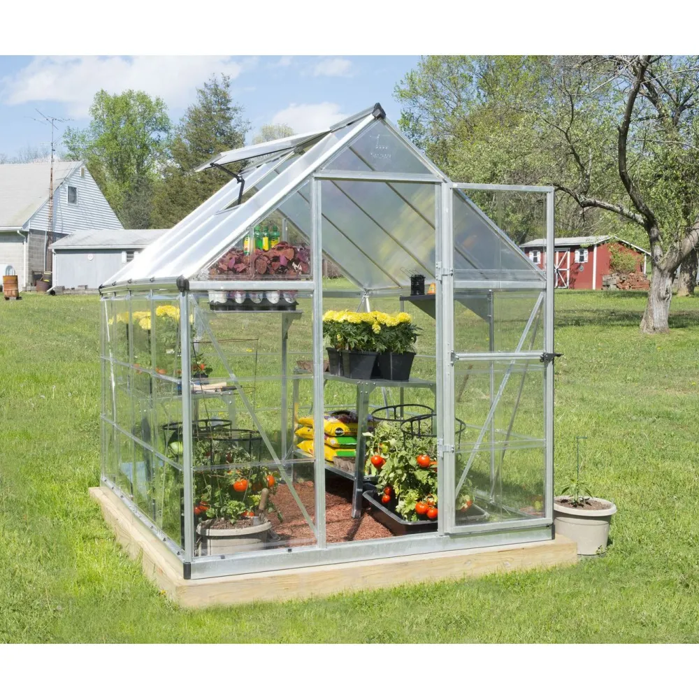 Kasvihuone Hybrid 4,6 m² 6x8 ft hopea*Palram-Canopia Sale
