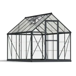 Sale Kasvihuone Hybrid 5,7 m² 6x10 ft harmaa Kasvihuoneet Kennolevyllä