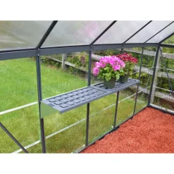 Sale Kasvihuone Hybrid 5,7 m² 6x10 ft harmaa Kasvihuoneet Kennolevyllä