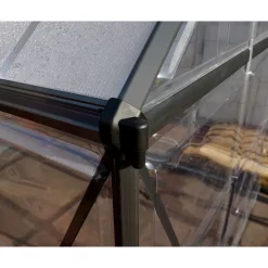 Sale Kasvihuone Hybrid 5,7 m² 6x10 ft harmaa Kasvihuoneet Kennolevyllä