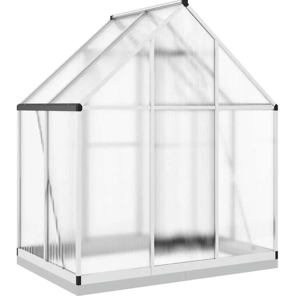 Kasvihuone pohjarungolla, alumiini, eri kokoja ja värejä (33965)*FinePRICE Outlet