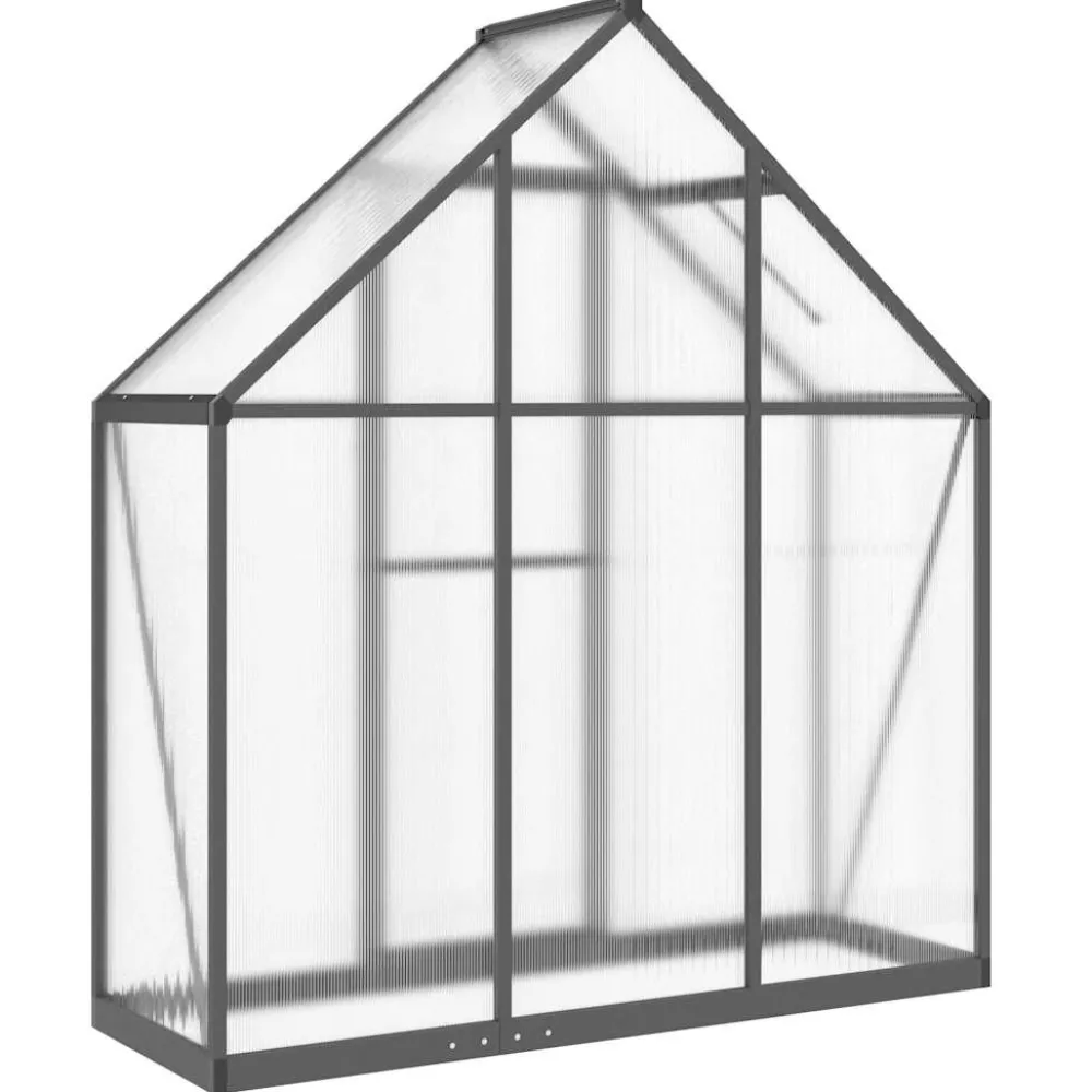 Kasvihuone pohjarungolla, alumiini, eri kokoja ja värejä (33965)*FinePRICE Outlet