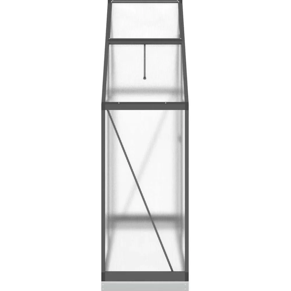 Kasvihuone pohjarungolla, alumiini, eri kokoja ja värejä (33965)*FinePRICE Outlet