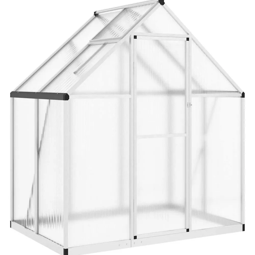 Kasvihuone pohjarungolla, alumiini, eri kokoja ja värejä (33965)*FinePRICE Outlet