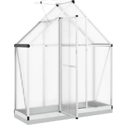Kasvihuone pohjarungolla, alumiini, eri kokoja ja värejä (33965)*FinePRICE Outlet