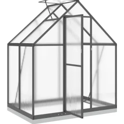 Kasvihuone pohjarungolla, alumiini, eri kokoja ja värejä (33965)*FinePRICE Outlet