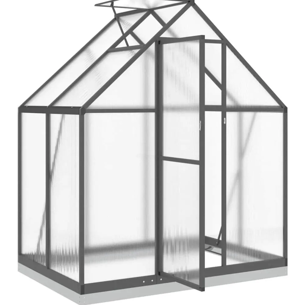 Kasvihuone pohjarungolla, alumiini, eri kokoja ja värejä (33965)*FinePRICE Outlet