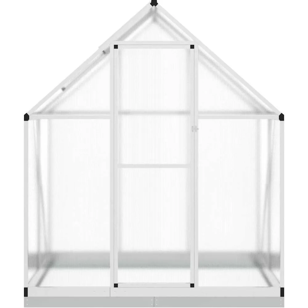 Kasvihuone pohjarungolla, alumiini, eri kokoja ja värejä (33965)*FinePRICE Outlet