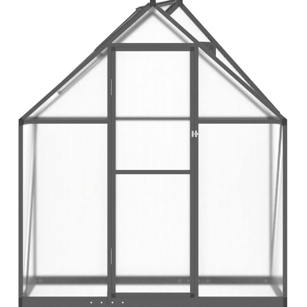 Kasvihuone pohjarungolla, alumiini, eri kokoja ja värejä (33965)*FinePRICE Outlet