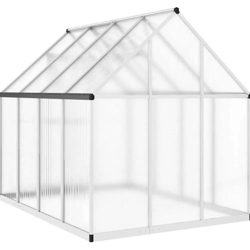 Kasvihuone pohjarungolla, alumiini, eri kokoja ja värejä (33965)*FinePRICE Outlet